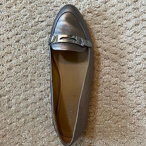 Coach leather slip on shoes